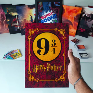 Harry Potter Placa decorativa mdf quadro decoração parede presente / Filmes / Hogwarts