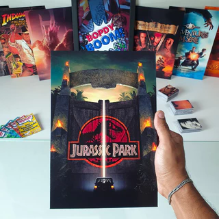 Jurassic Park O Parque dos Dinossauros Placa decorativa mdf quadro decoração parede presente / Filmes / Ação / Aventura