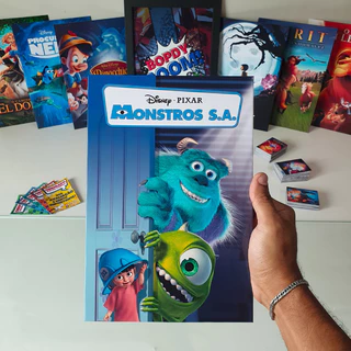 Monstros S.A. Placa decorativa mdf quadro decoração parede presente / Filmes / Animação / Disney / Pixar