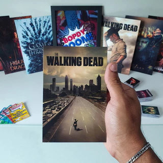 The Walking Dead Placa decorativa mdf quadro decoração presente / Série