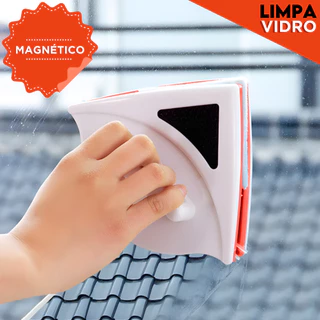 Limpa Vidros Magnético Com Super Ímã - Rodo Mágico Dupla Face - kaftor