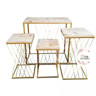 Jogo de Mesa Quarteto Treliça kit decoração festa casamento