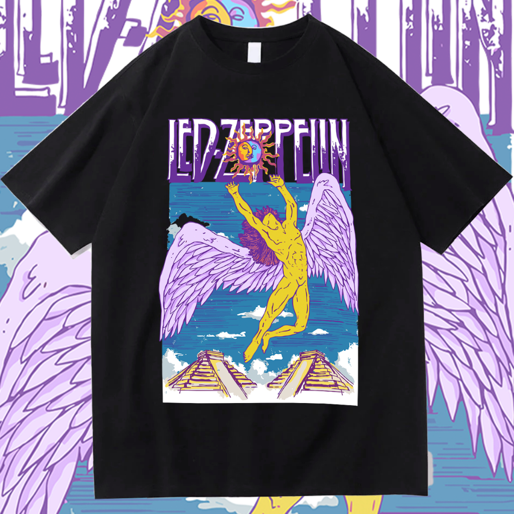 Camiseta Basica Algodao Led Zeppelin Anjo Swan Song Album Rock