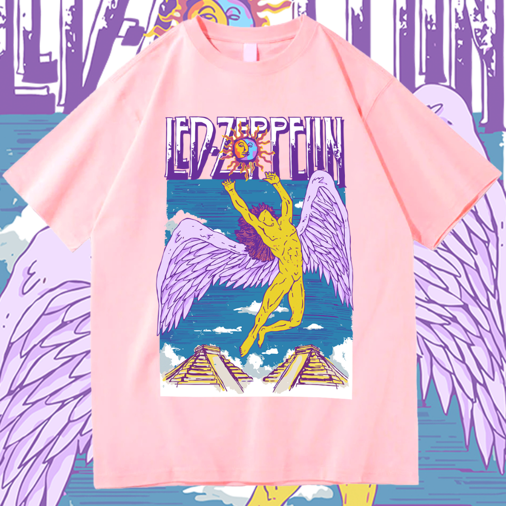 Camiseta Basica Algodao Led Zeppelin Anjo Swan Song Album Rock