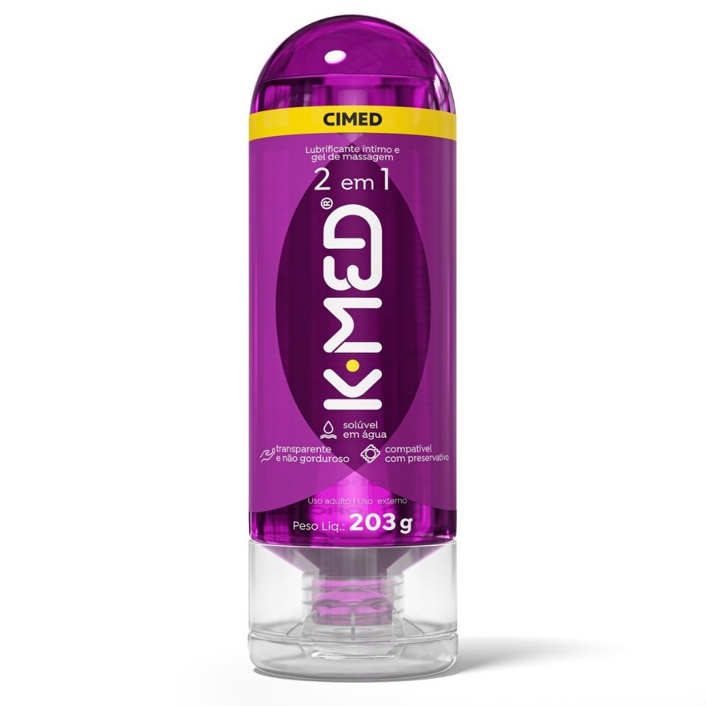 K-Med Gel Lubrificante Íntimo 2 em 1Frasco 203g