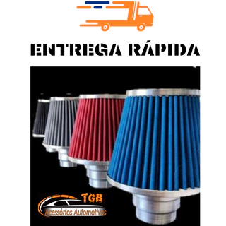 FILTRO DE AR ESPORTIVO C/ABRAÇADEIRA DUPLO FLUXO 3 MEDIDAS