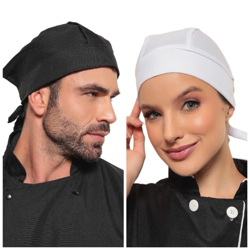 2 Toucas Unissex Chef Palermo Várias Cores Gardenia Uniforme
