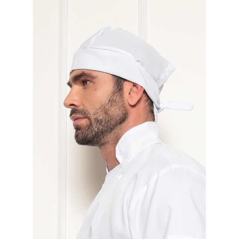 2 Toucas Unissex Chef Palermo Branco Gardenia Uniformes