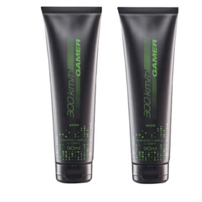 2 unidades Shampoo Cabelo E Corpo Avon 300km Gamer 90ml - Avon | Shopee ...