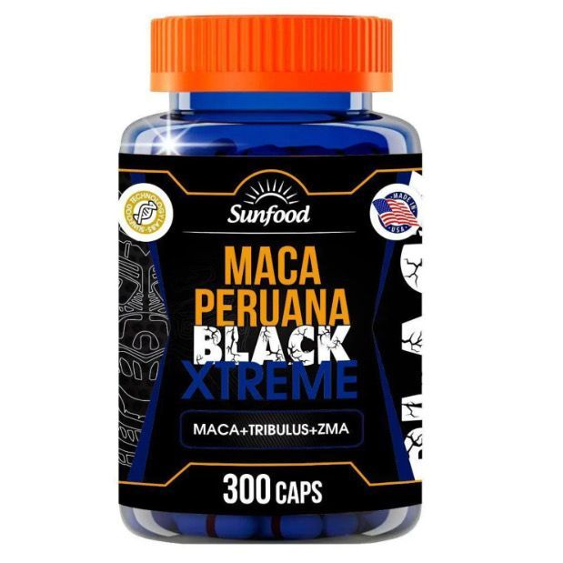 Maca Peruana Black zma 300caps 2200mg Sunfood