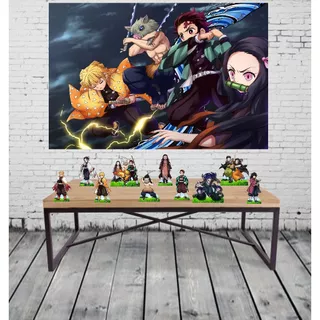 Kit Festa Demon Slayer 8 Mesa + Painel Personalizado