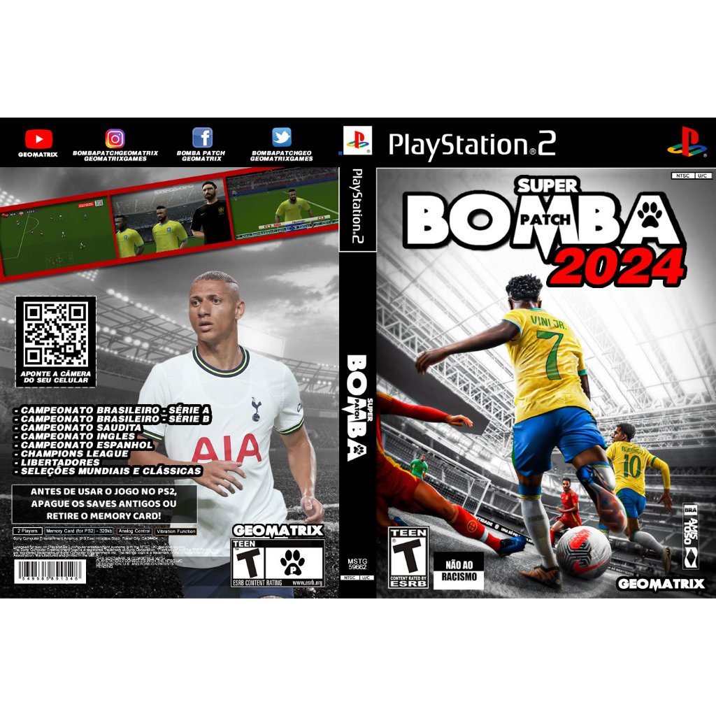 Jogo Playstation 2 - Bomba Patch 2024 Abril