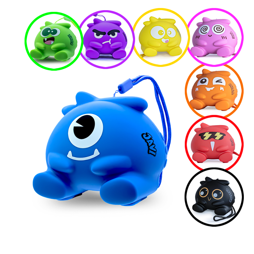 Mini Caixa de Som Bluetooth Monstrinhos Infantil Com Efeitos