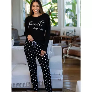 Pijama Manga Longa Inverno Nuvem Empório Do Algodão
