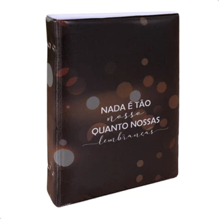 Álbum Fotográfico 15x21 para 100 Fotos LEMBRANÇAS Preto Viagens Adulto em Oferta na Shopee