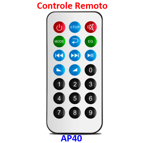 Controle para Amplificador Soundvoice AP40