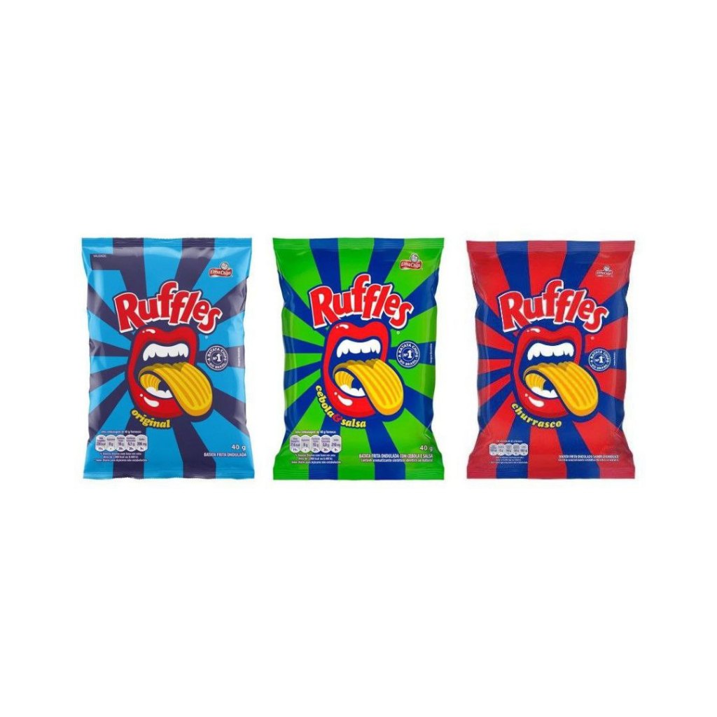 Kit Com 3 Salgadinhos Alimentos Batata Ruffles Sortidos Elma Chips De ...