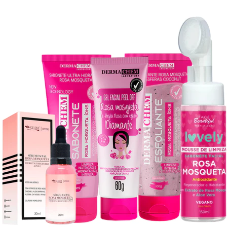 Kit Limpeza de Pele Profunda Rosa Mosqueta Skin Care Completo - 2
