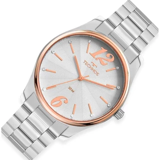 RELÓGIO TECHNOS FEMININO PRATA / ROSE 2035MWU/1K