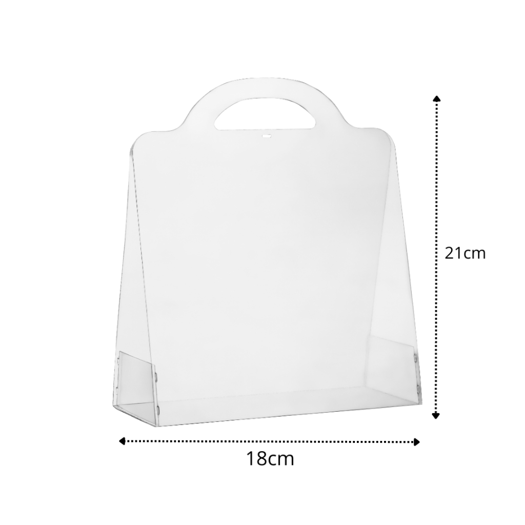 Cristal Bag Lisa ou Corações Vazados P, M e G - Sacola Presente