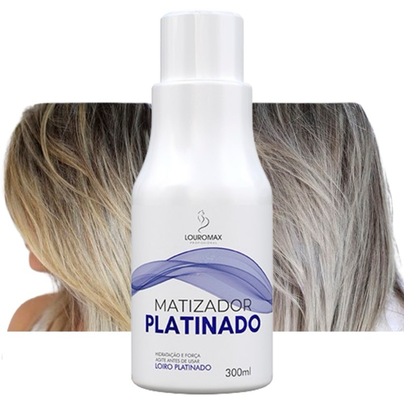 MATIZADOR PLATINADO - EFEITO LOIRO PLATINADO - 300ML - Louromax ...