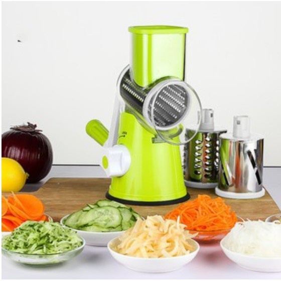 Ralador de Queijo Fatiador Legumes Cortador Vegetais Manual 3 em 1 Multiuso Cozinha.