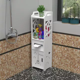 Armário de armazenamento para banheiro Prateleira à prova d'água para banheiro em Oferta na Shopee