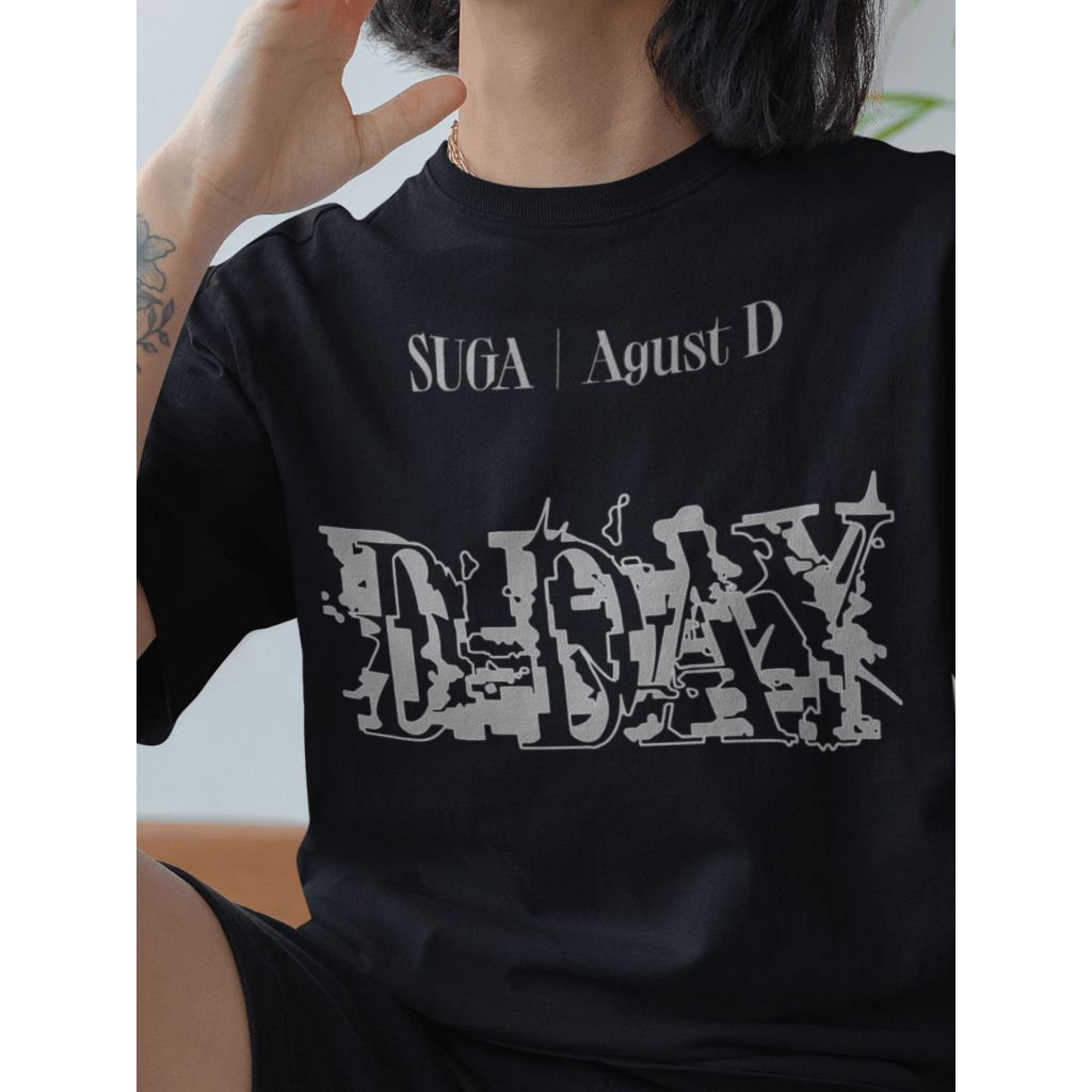 Camiseta Camisa Suga Agust D Album D Day Bts K Pop Cinema Unissex