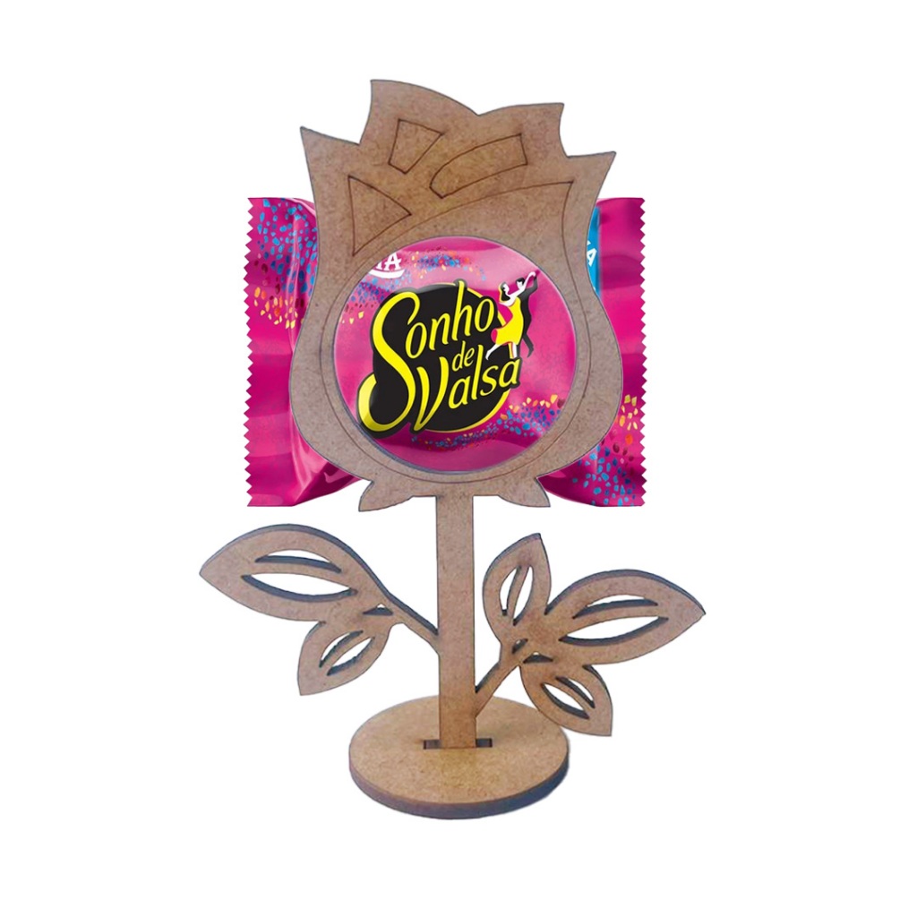 Kit 20 Lembrancinhas Encantadoras  Porta Bombom Flor Rosa Dia das MÃES em Oferta na Shopee