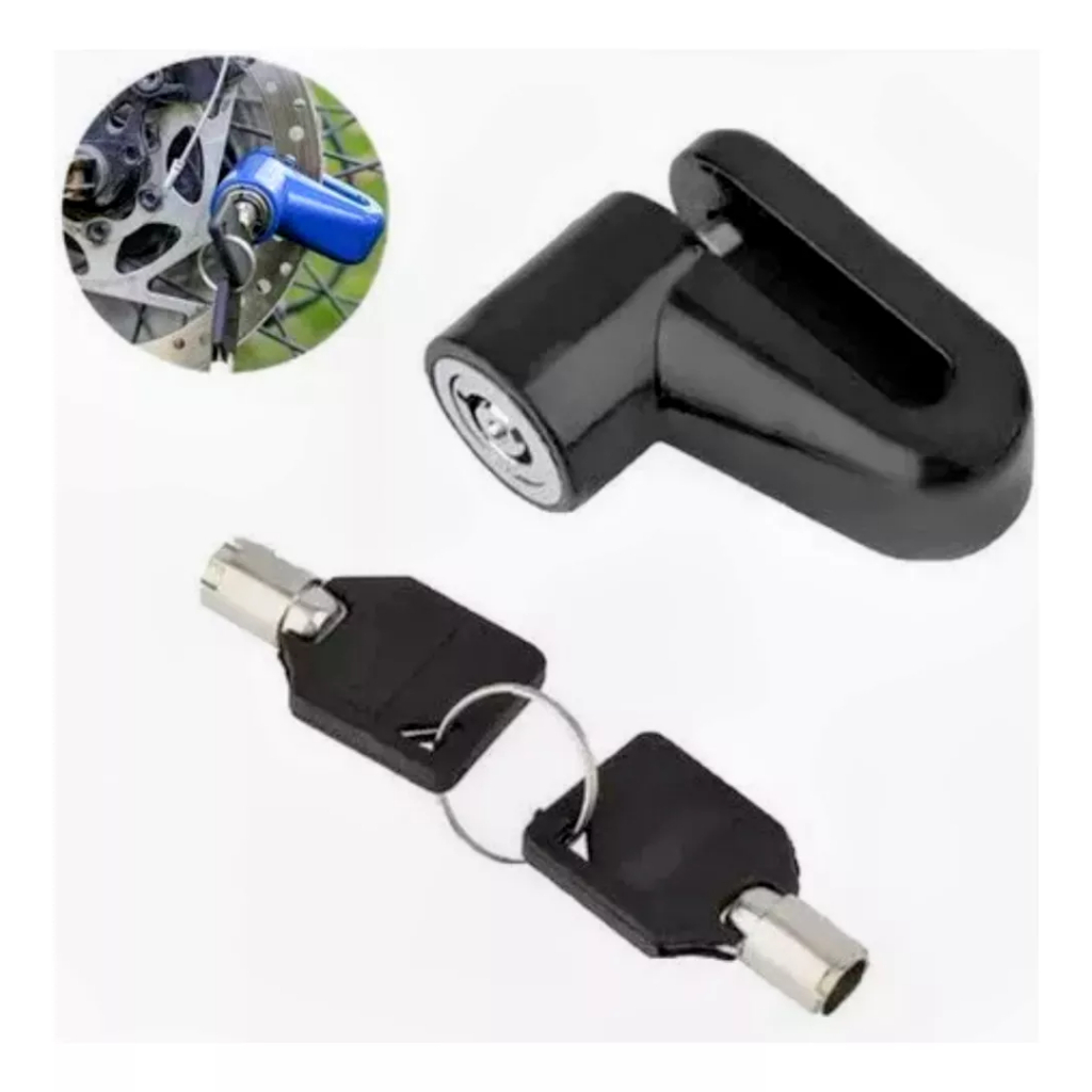 Cadeado De Disco Para Freio Antifurto Moto Universal - Preto