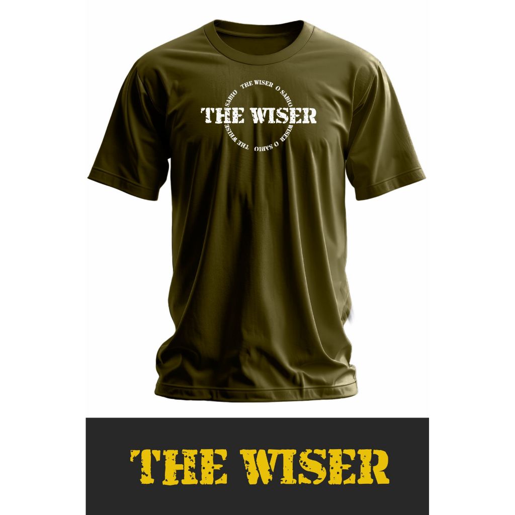 Camiseta The Wiser Estampa Círculo 100% Algodão Alta Qualidade
