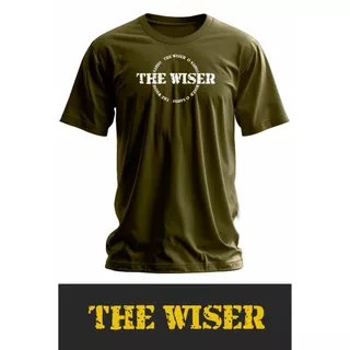 Camiseta The Wiser Estampa Círculo 100% Algodão Alta Qualidade