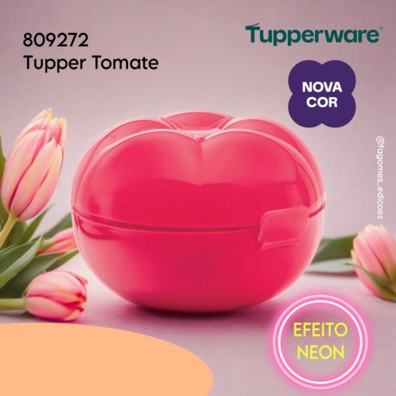 Porta alho ou Tomate Neon Tupperware (Original) | Shopee Brasil