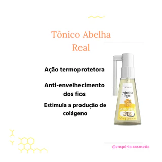 Tônico capilar crescimento Abelha Real Vita Seiva Apitoxidil 30 ml