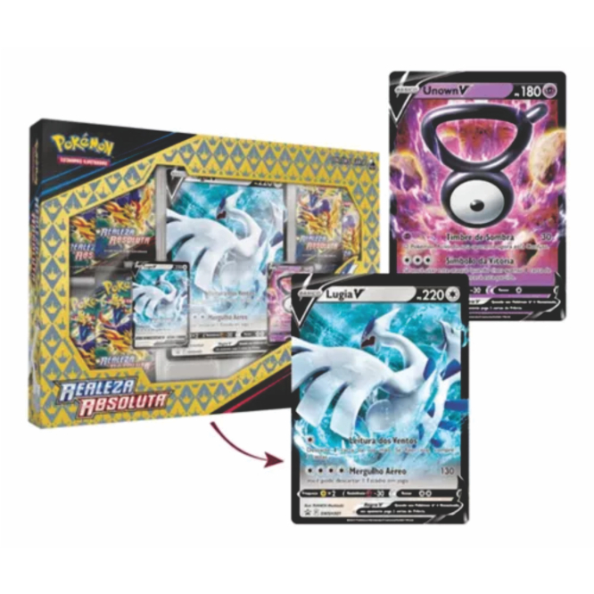 Box Coleção Especial Realeza Absoluta Lugia V E Unown V