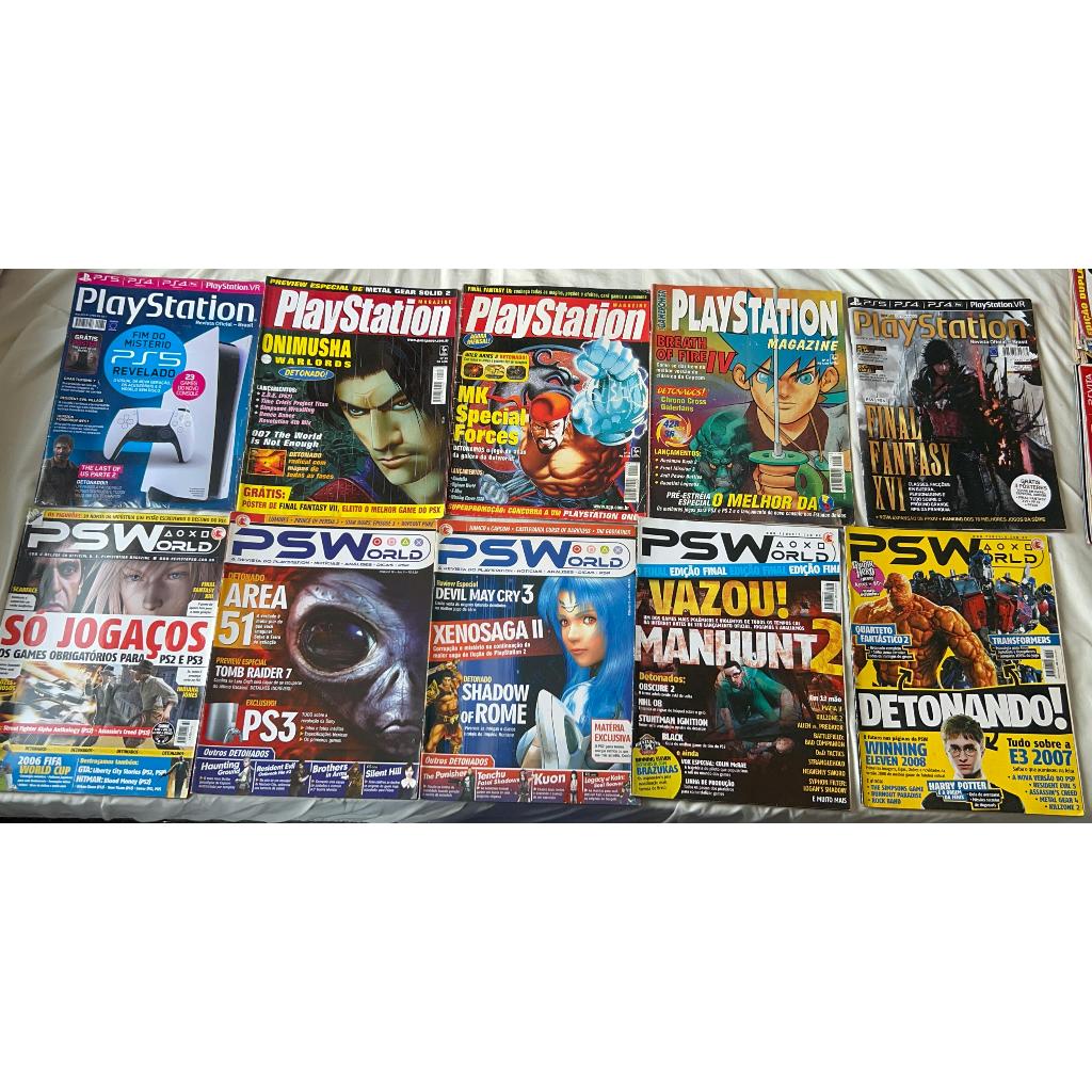 Lote 8 - 10 Revistas de Video Game Playstation Oficial Playstation ...