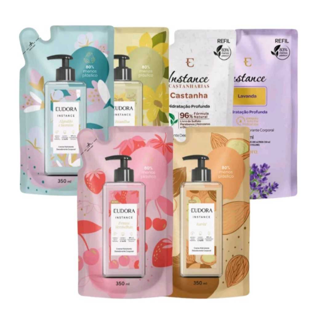 Refil Hidratante Desodorante Corporal Eudora Instance 350ml