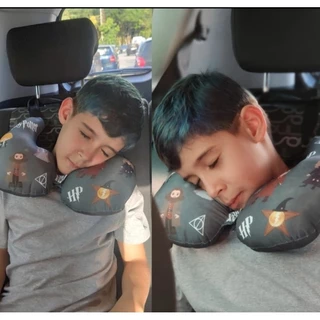 Protetor de pescoço infantil para viagens carro com regulador soneca segurança cadeirinha