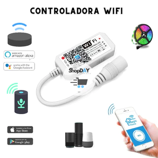 Controlador Alexa Magic Home Wifi Para Fita Led Rgb 5050/3528 Controladora