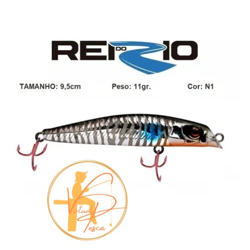 Isca Artificial Rei Do Rio 95 Marine Sports -Tamanho 9,5 - Várias Cores