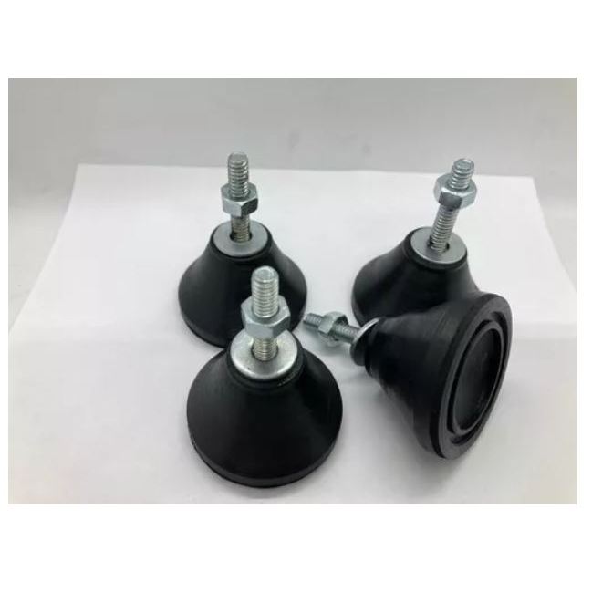 Pé Nivelador Amortecedor Máquina Sapata Borracha 4 Unidades