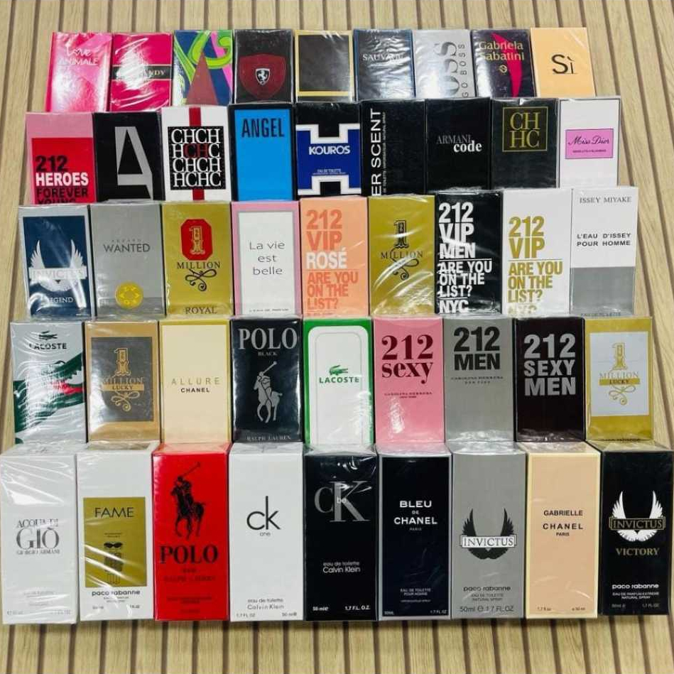 Perfumes importados masculino e feminino 50ml edt