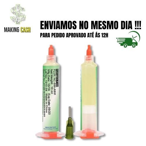 Fluxo Pastoso Amtech Para Reballing BGA Nc-559-asm-uv 10cc