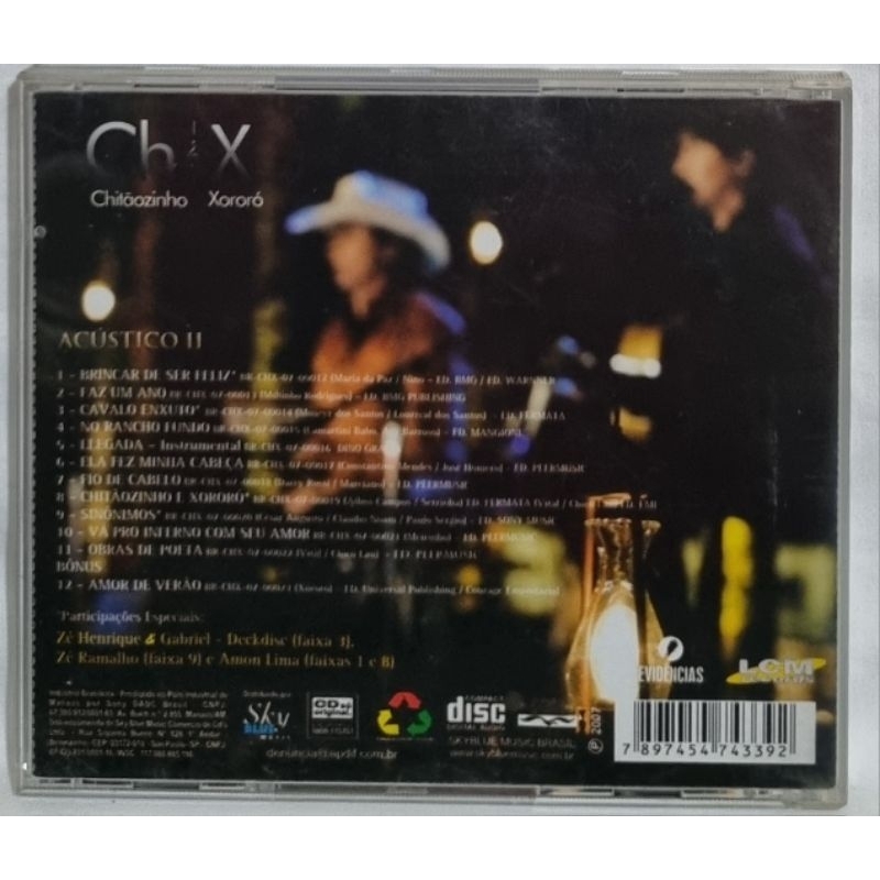 Cd Chitãozinho & Xororó - Grandes clássicos sertanejos