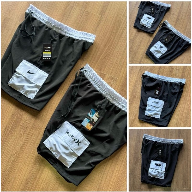 kit com 3 short com 2 bolso faca e 1 bolso cargo