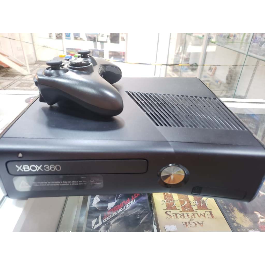 Xbox 360 C/ RHG + 1 Controle + HD 500GB + 120 JOGOS