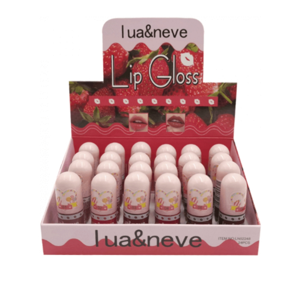 Box Lip Gloss C/24 Unidades Lua e Neve - LN02248A | Shopee Brasil