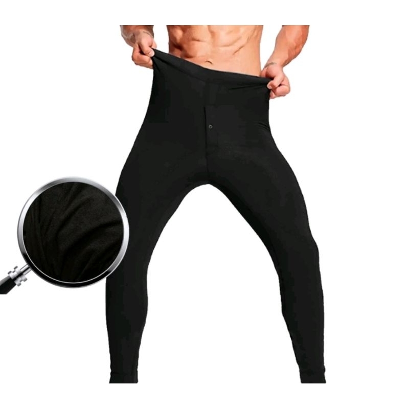 Calça Térmica Masculina Com Forro De Lã - Base Layer Para Frio