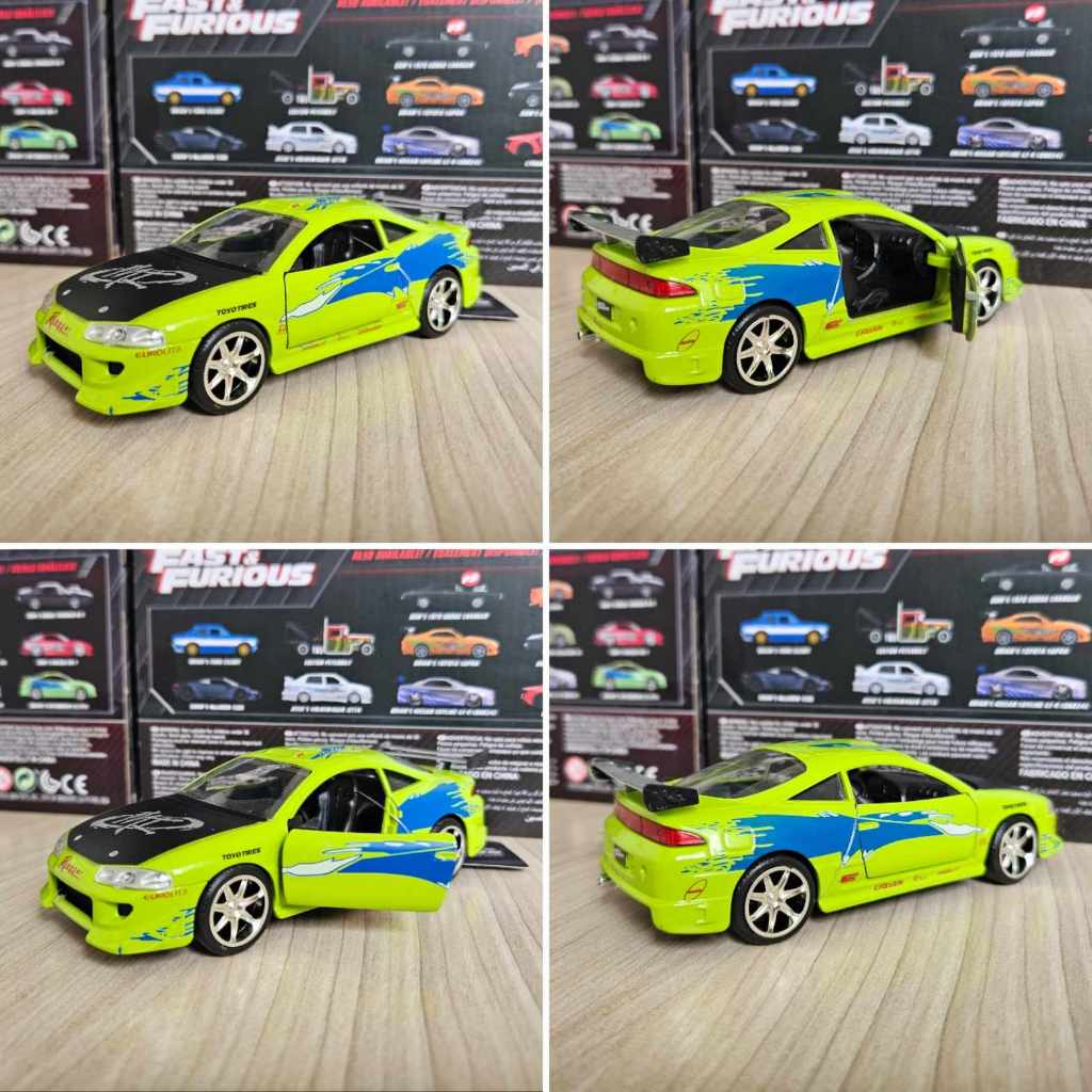 Miniatura Velozes e Furiosos 1:32 Jada Eclipse Honda S2000 Nissan