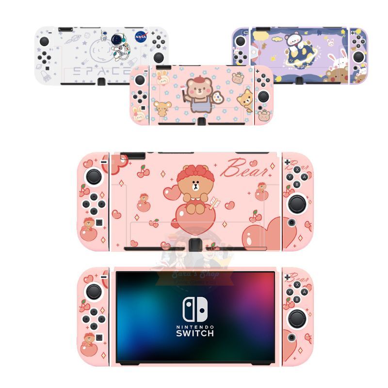 Capa Protetora de TPU Estampa Especial Nintendo Switch Oled